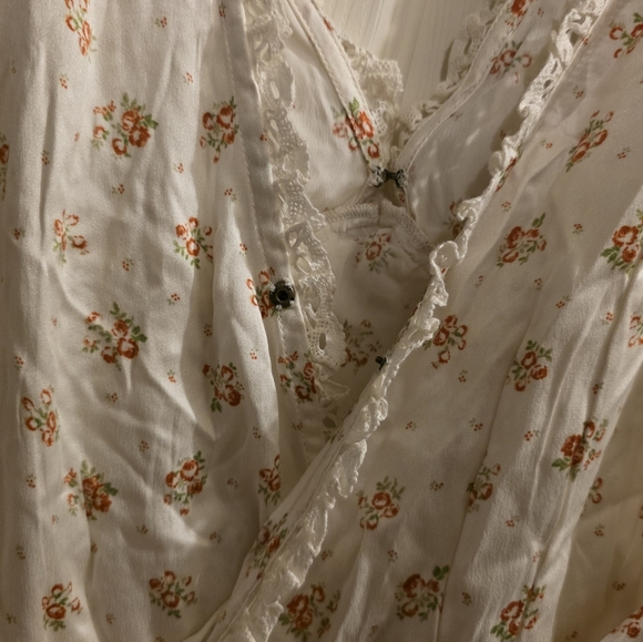 Doen Tahlia Silk Dress Midi Sleeveless Citrus Blossom Floral Print Size XS - Picture 8 of 16